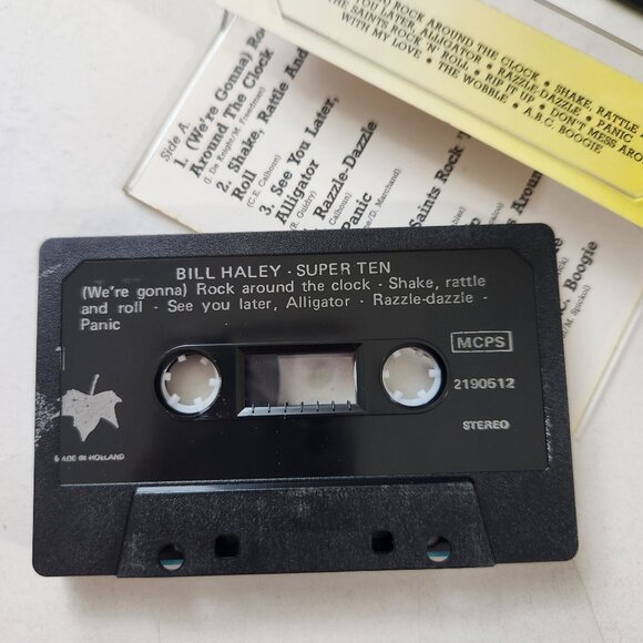 Bill Haley Super Ten Cassette Tape Made In Holland Evergreen Label Stereo - Picture 4 of 5